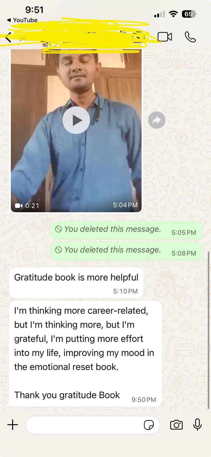 WhatsApp message from the community 9